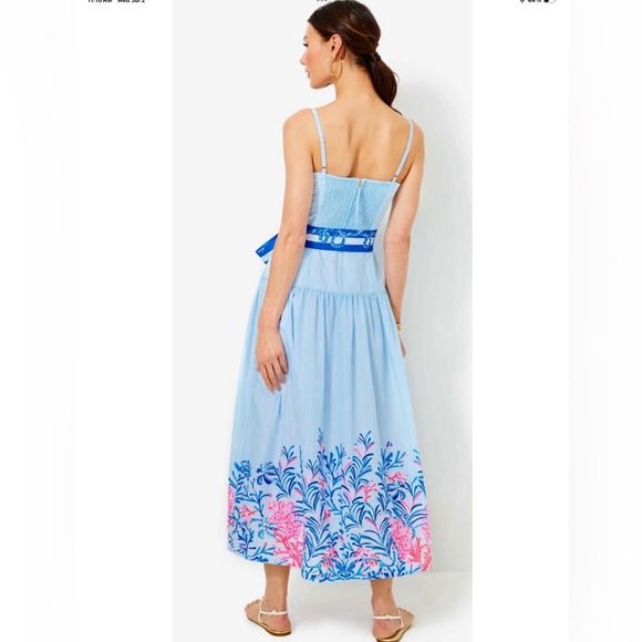 Lilly Pulitzer NWT Saylar Maxi Dress Naut Today ⚓️ Size 14 - Picture 4 of 16